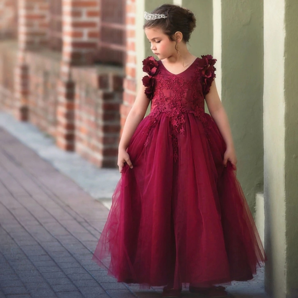 Trish Scully Bianca Gown in Burgundy